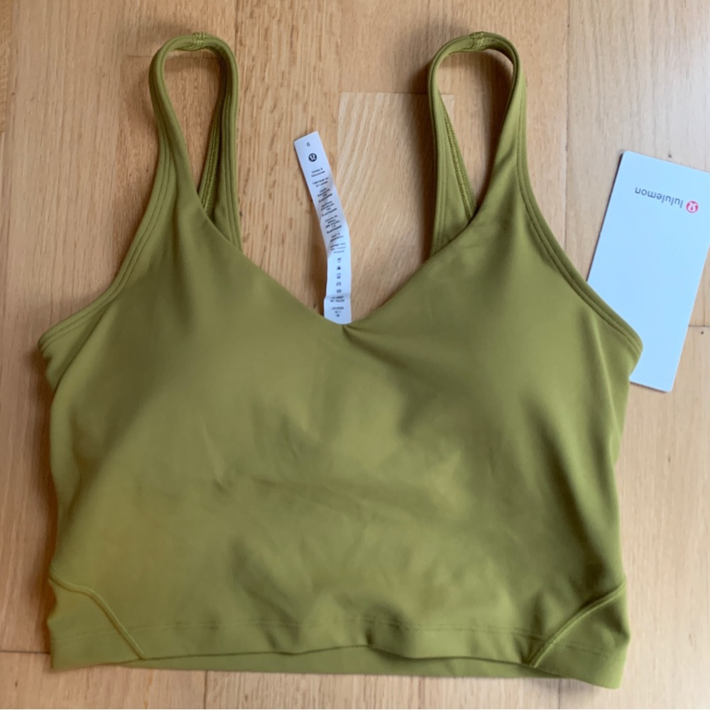 lululemon Align Cropped Tank Top in Auric Gold (size 6)